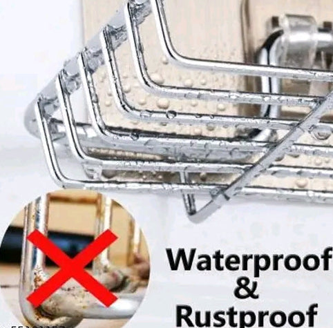ArrayStyle Stainless Steel Sink Sponge Caddy Organizer,Tap Organiser Clip Storage Rack Practical Home Kitchen