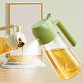 Oil Dispenser 500ml Oil Sprayer Bottle for Cooking 2 in 1 Oil Dispenser for Kitchen Oil Sprayer For Air Fryer