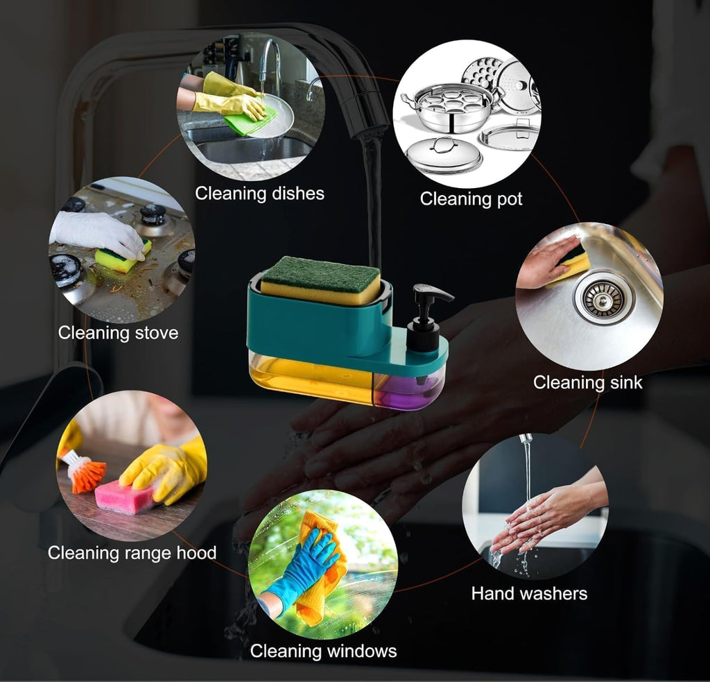 Premium Dual Chamber Hand Wash and Dish Soap Dispenser